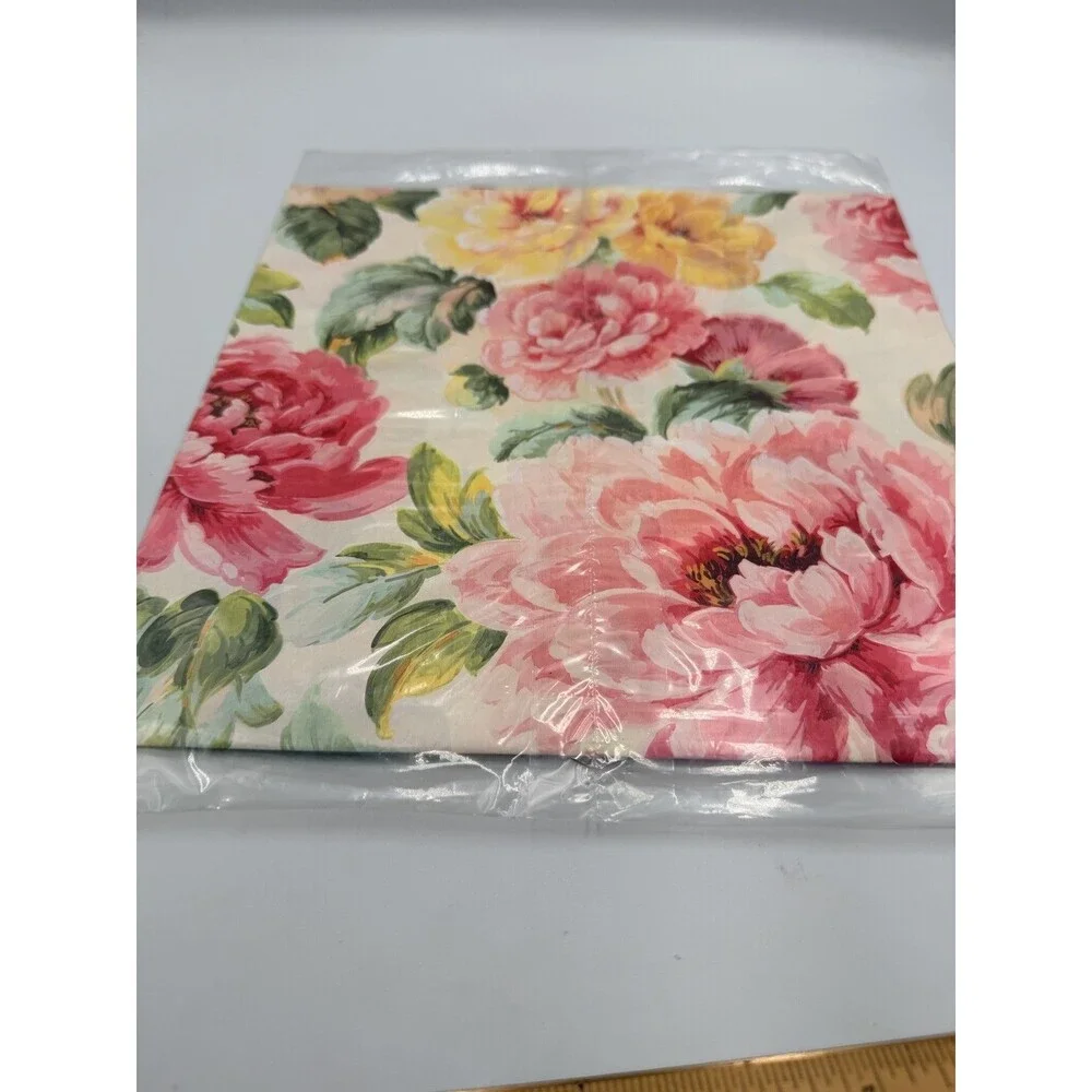 Vintage Hallmark Floral Peony Rose Gift Wrapping Paper 2 Sheets 20